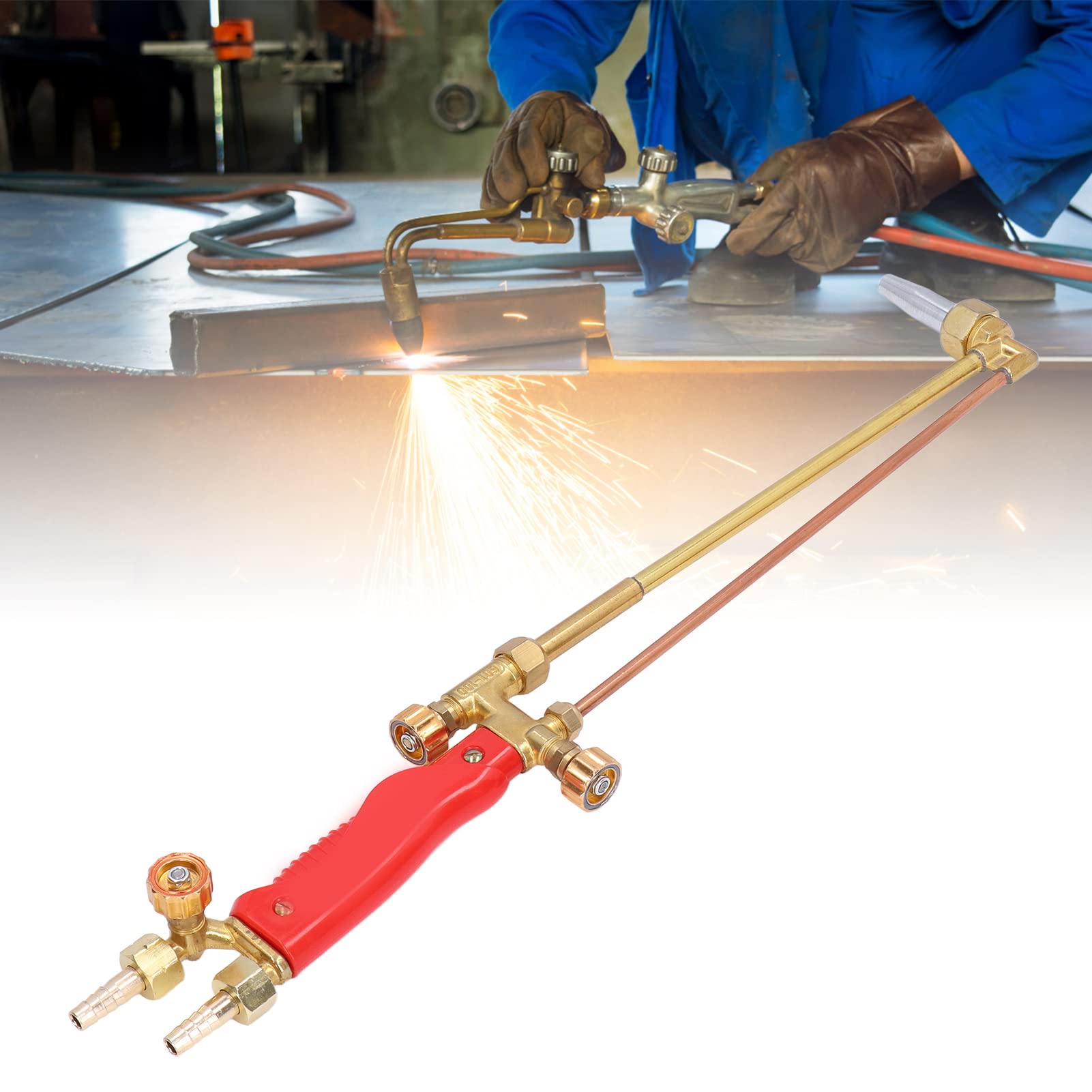 Soplete de corte a gas, oxígeno antideflagrante acetileno pistola de corte de gas ergonómica grosor de corte 40-60 mm profesional para trabajos de soldadura eléctrica