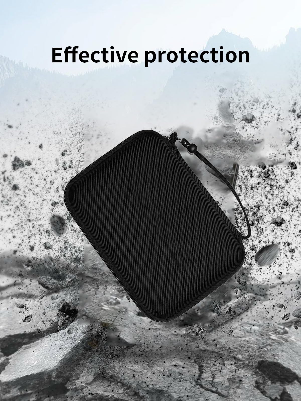 BOVUGAC Funda para ANBERNIC RG477V, bolsa portátil para RG477V, tela premium, resistente a los arañazos y a las caídas, dimensiones de la bolsa: 18 x 13 x 4,5 cm (negro)