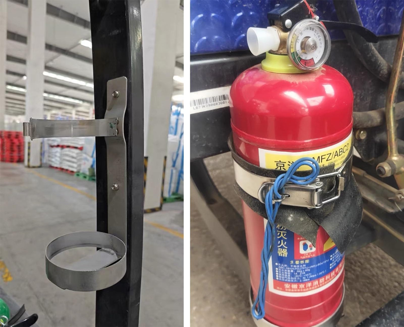 Cylinder Bracket Tank Holder Gas Propane Wall Mounted Nitrogen Mount Duty Heavy