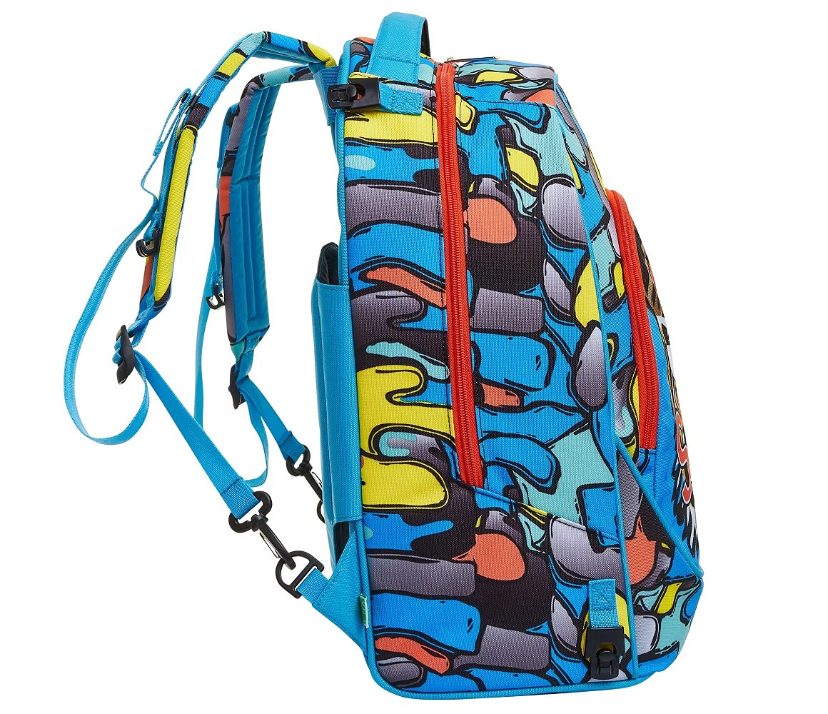 SJ GANG STYLE JAM GANG Trolley Scuola Sganciabile New Tech, Blu, Zaino con Carrello Sganciabile, 3 in 1, Triplo Uso, Trolley e Zaini, Scuola, Bambini e Ragazzi