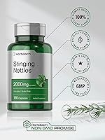 Vista 6 de Horbäach Cápsulas de ortiga picante, 150 unidades, suplemento de extracto de hojas de hierbas, sin OMG, sin gluten