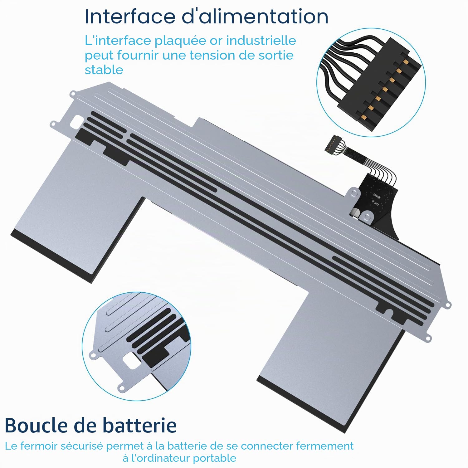 A1965 Batterie de Rechange pour Ordinateur Portable Compatible avec MacBook Air 13" EMC3302 3184 A2179 (début 2020) A1932 (Fin 2018 2019)