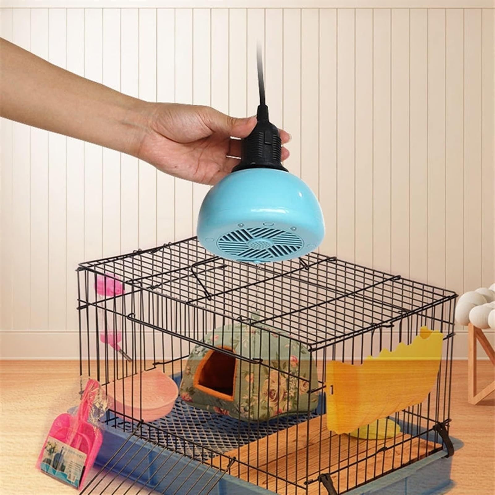 NEZIH Riscaldatori for pollaio/3 modalità Potenza regolabile e funzione di illuminazione, Lampada riscaldante for rettili, Scaldacalore for cani, gatti, pulcini, Uso domestico