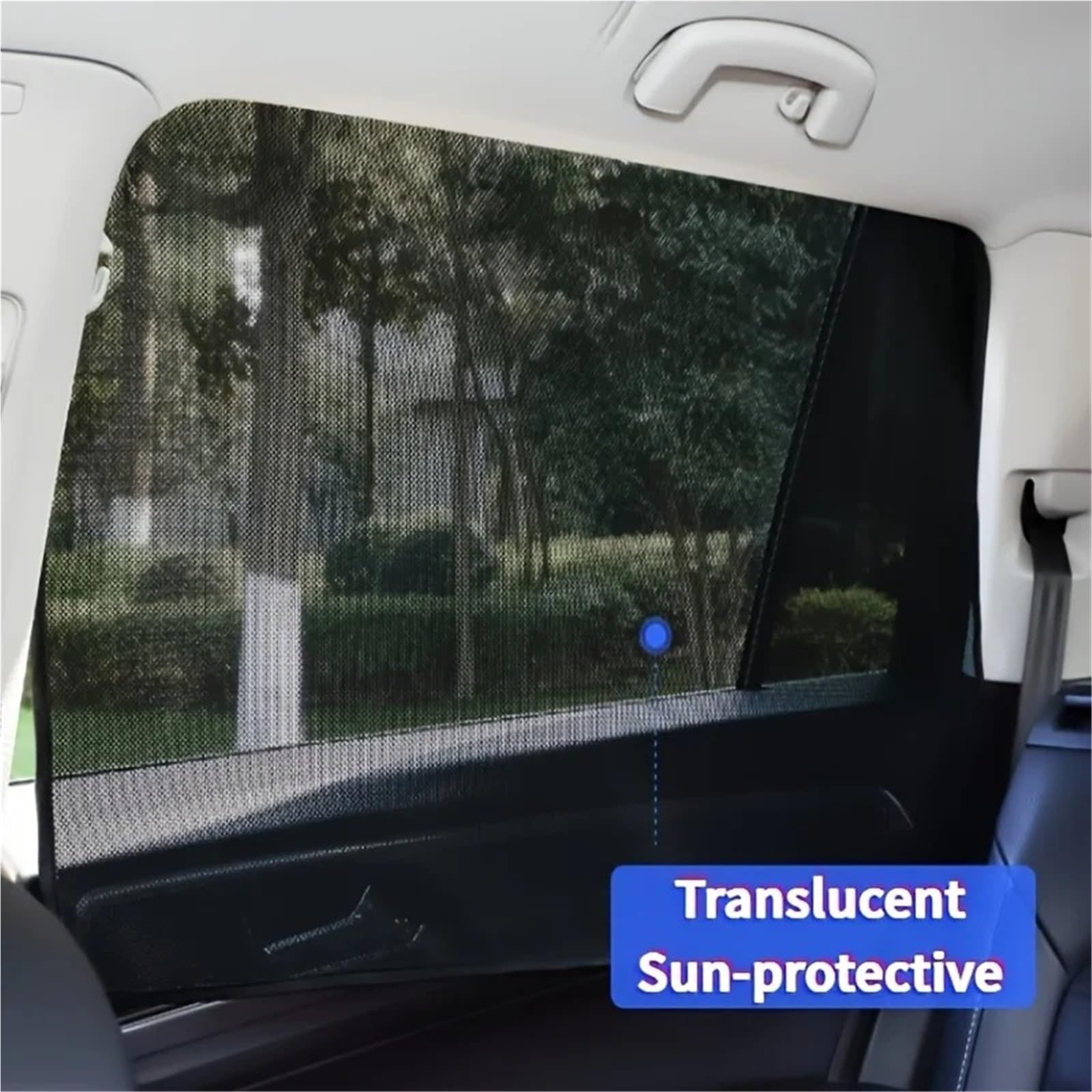 Parasole de Auto Tendine per finestrini Laterali Rete Auto | Con magneti 4 pezzi Blocca protezione UV Auto Privacy.