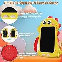 Vista 6 de Tableta de escritura LCD para niños, tablero de garabatos de 9 pulgadas, juguetes de dinosaurio para niñas y niños, tableta de dibujo, juguetes