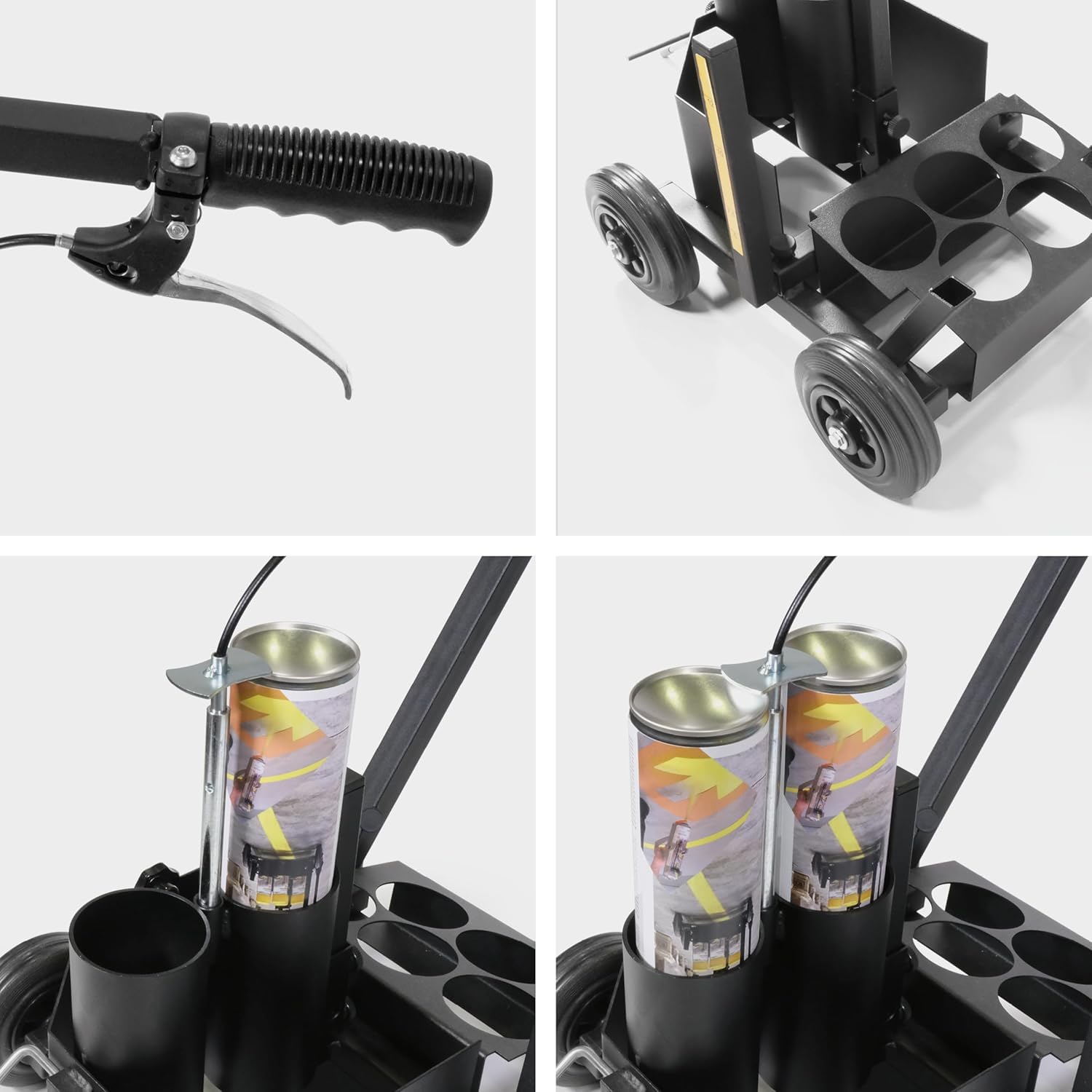 Durable Carrello traccialinee DURALINE® EasyTrack, accessorio per marcatura per bombolette spray da 750 ml, nero, 114101
