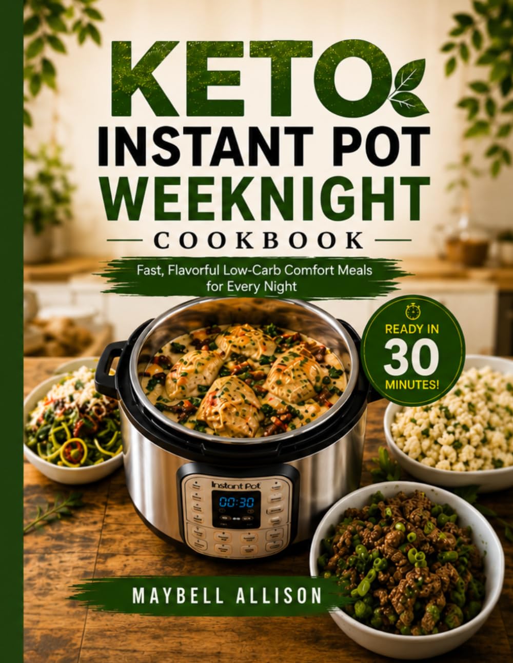 KETO INSTANT POT WEEKNIGHT: Fast, Flavorful Low-Carb Comfort Meals for Busy Nights
