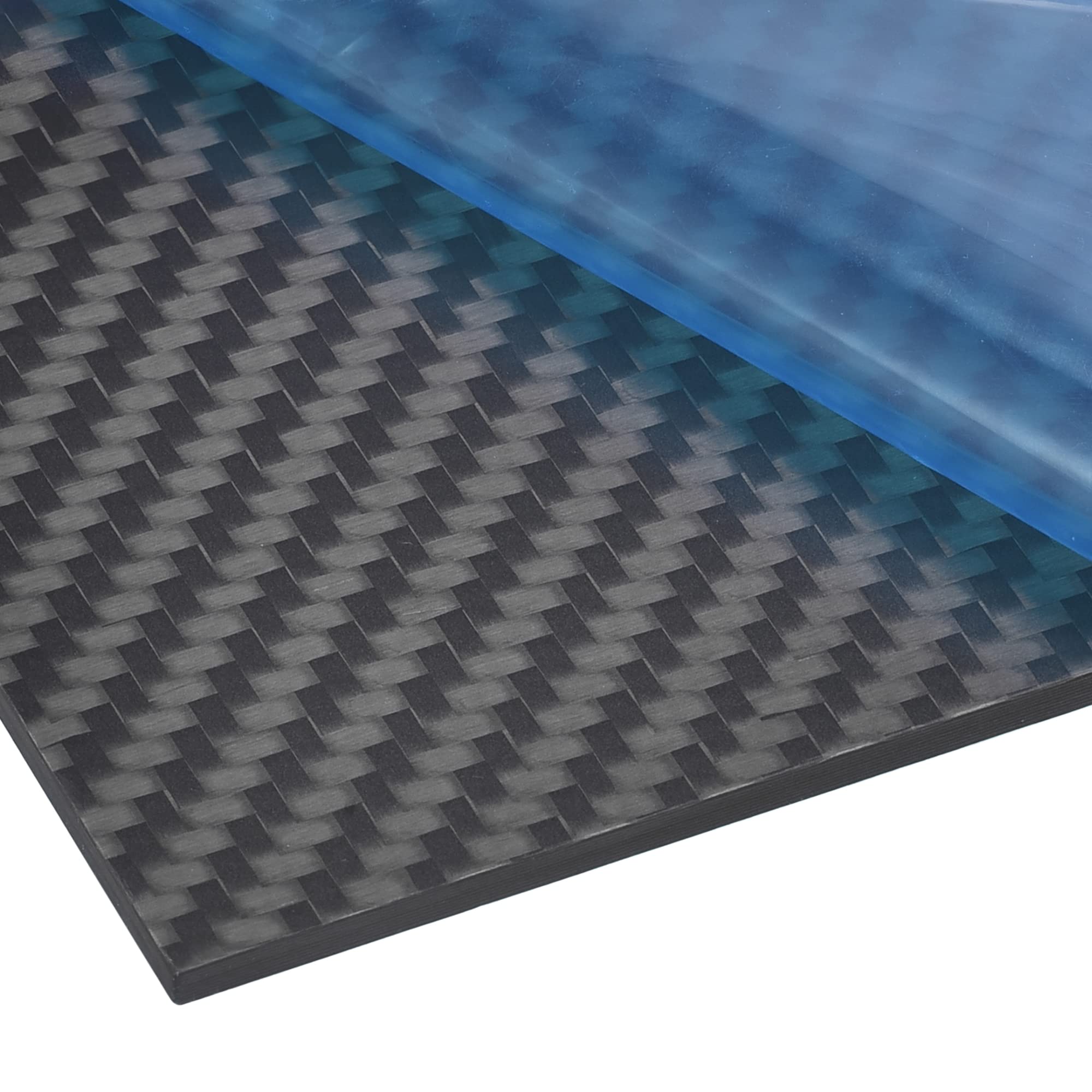 PATIKIL 250mm x 100mm x 3mm Carbonio Fibra Lastra Pannello Fogli Carbonio Fibra Scheda (Twill Matte), 1pz