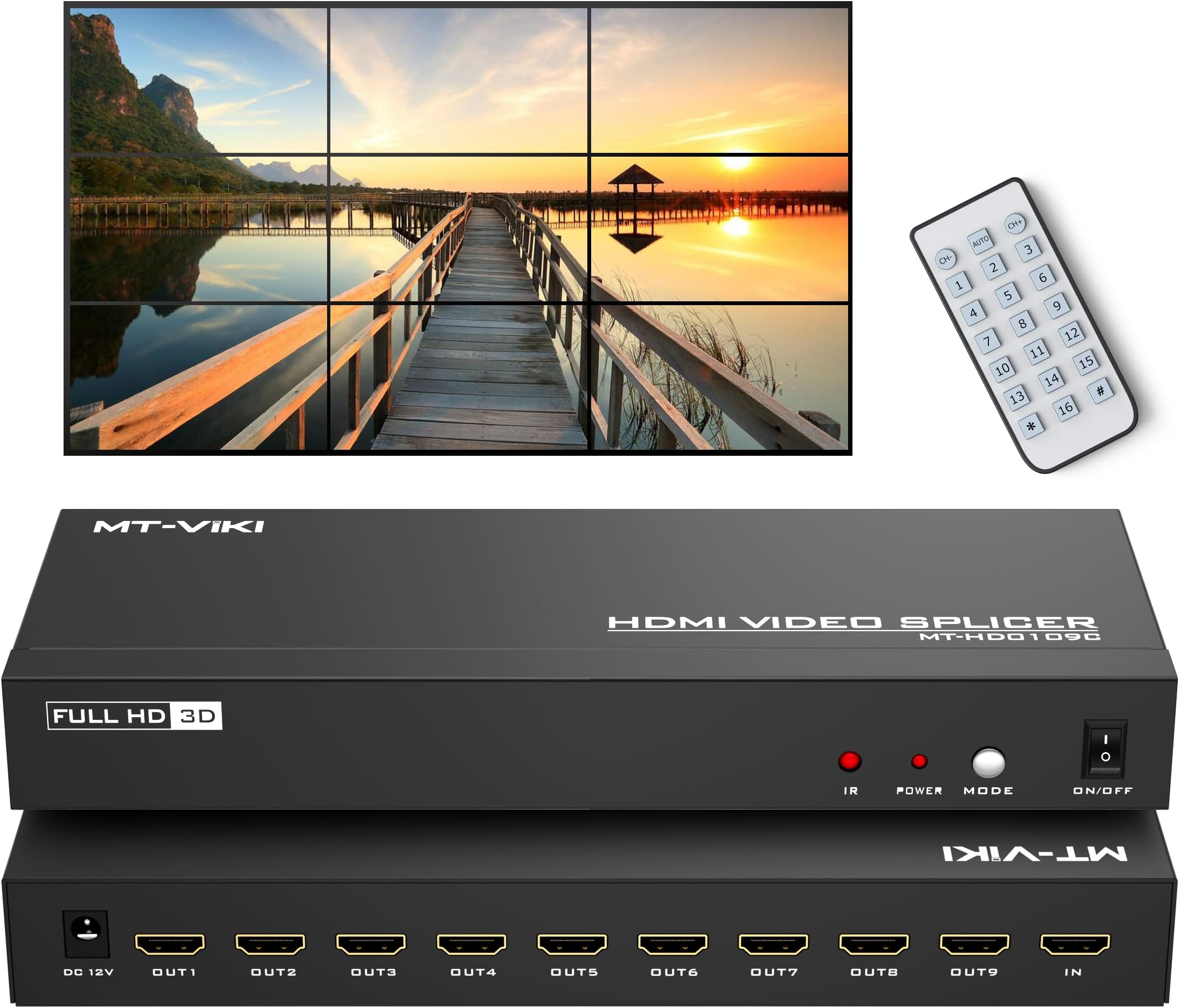 3x3 Video wall controller