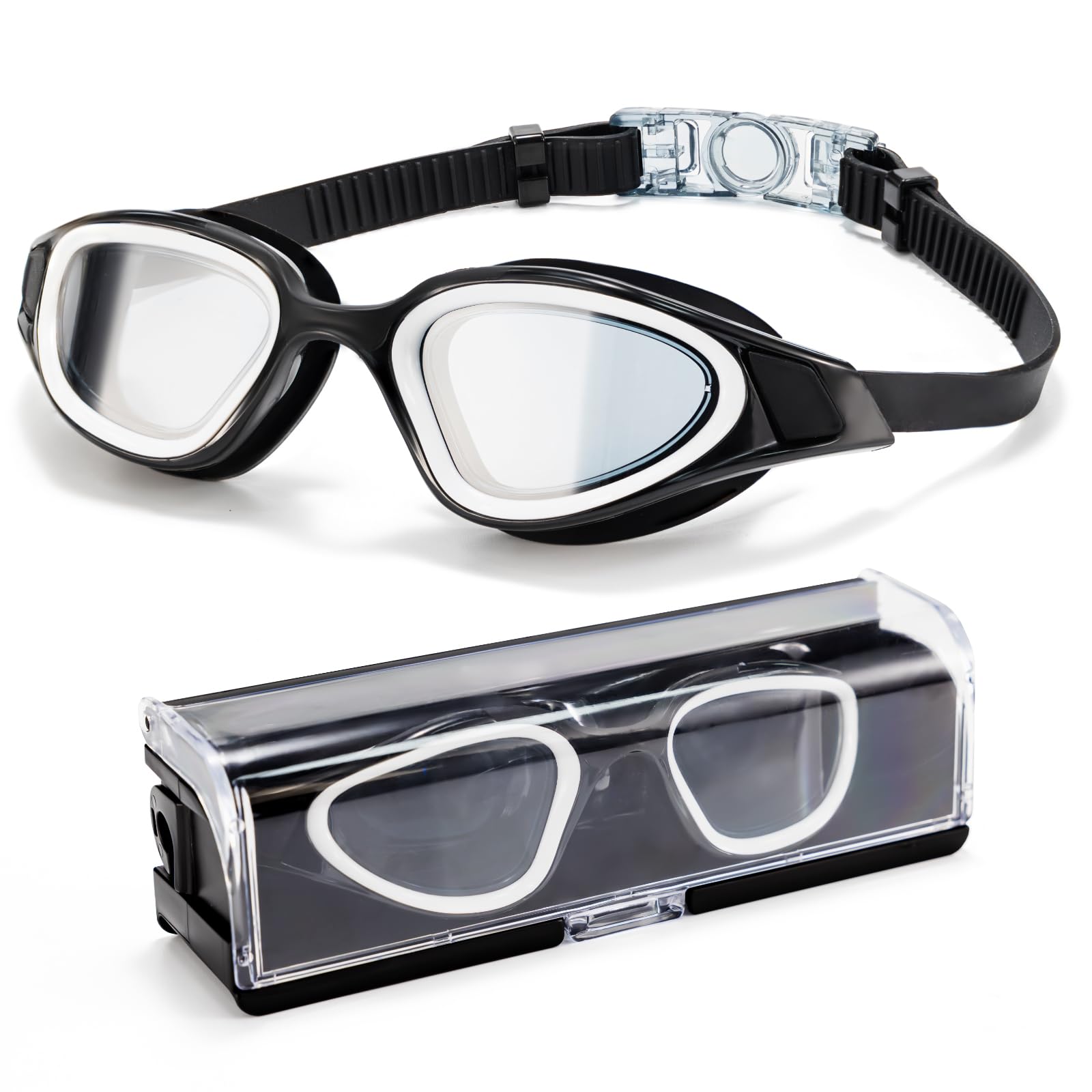 Snowledge Swimming Goggles for Mens Womens Kids, UV Protection, Anti-Fog, No Leaking Swim Eyewear