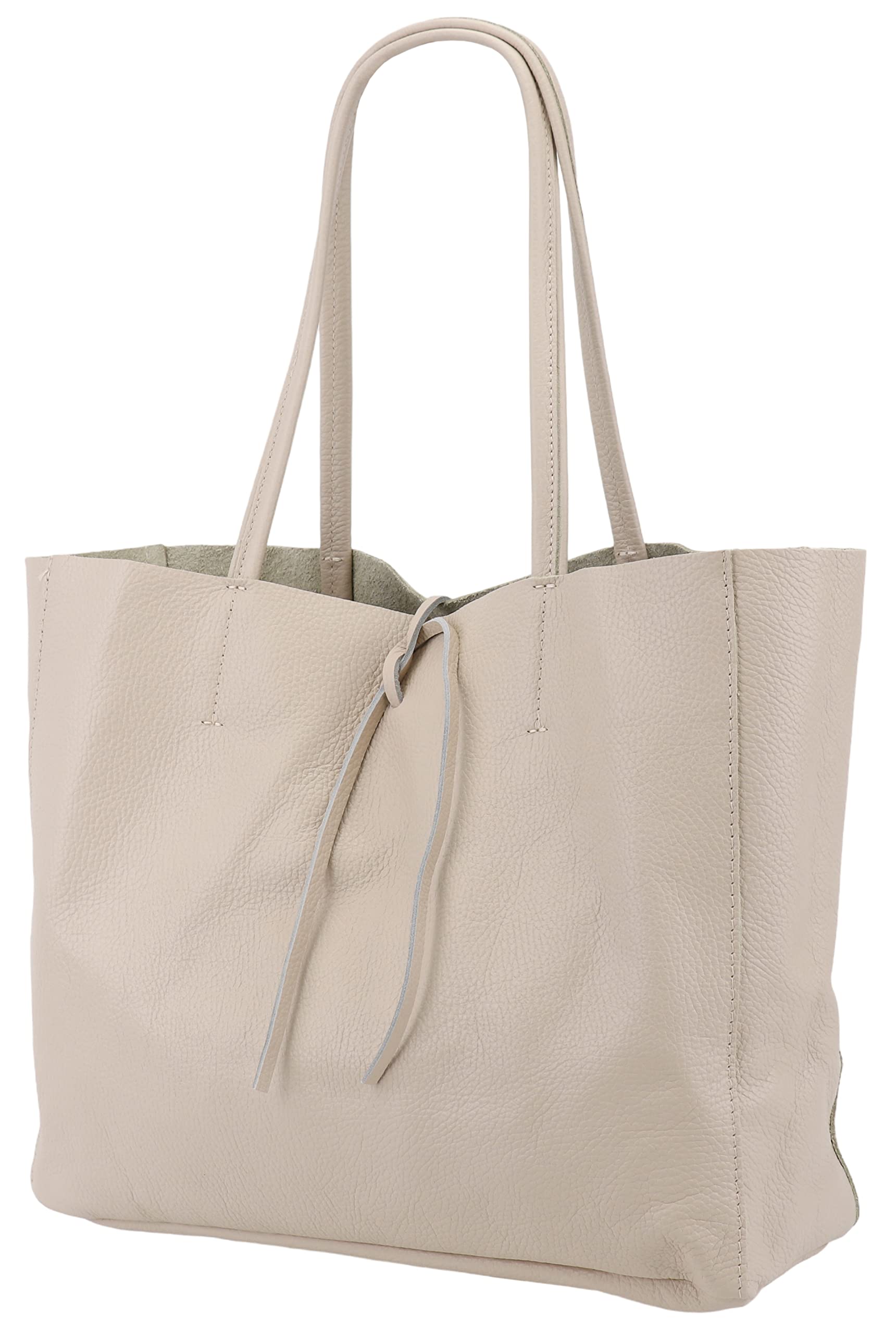 SH Leder ® Maja G514 - Shopper da donna in vera pelle bovina, formato orizzontale, con tasca interna, in diversi colori, 30 x 37 cm