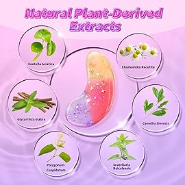 Onespring Eye Masks (24 Pairs) - Gift for Her - Under Eye Patches for Dark Circles, Puffiness, Wrinkles, Soothing & Hydrating, Skincare Eye Gel Pads, Beauty Essential for Women, Bridesmaid Gifts