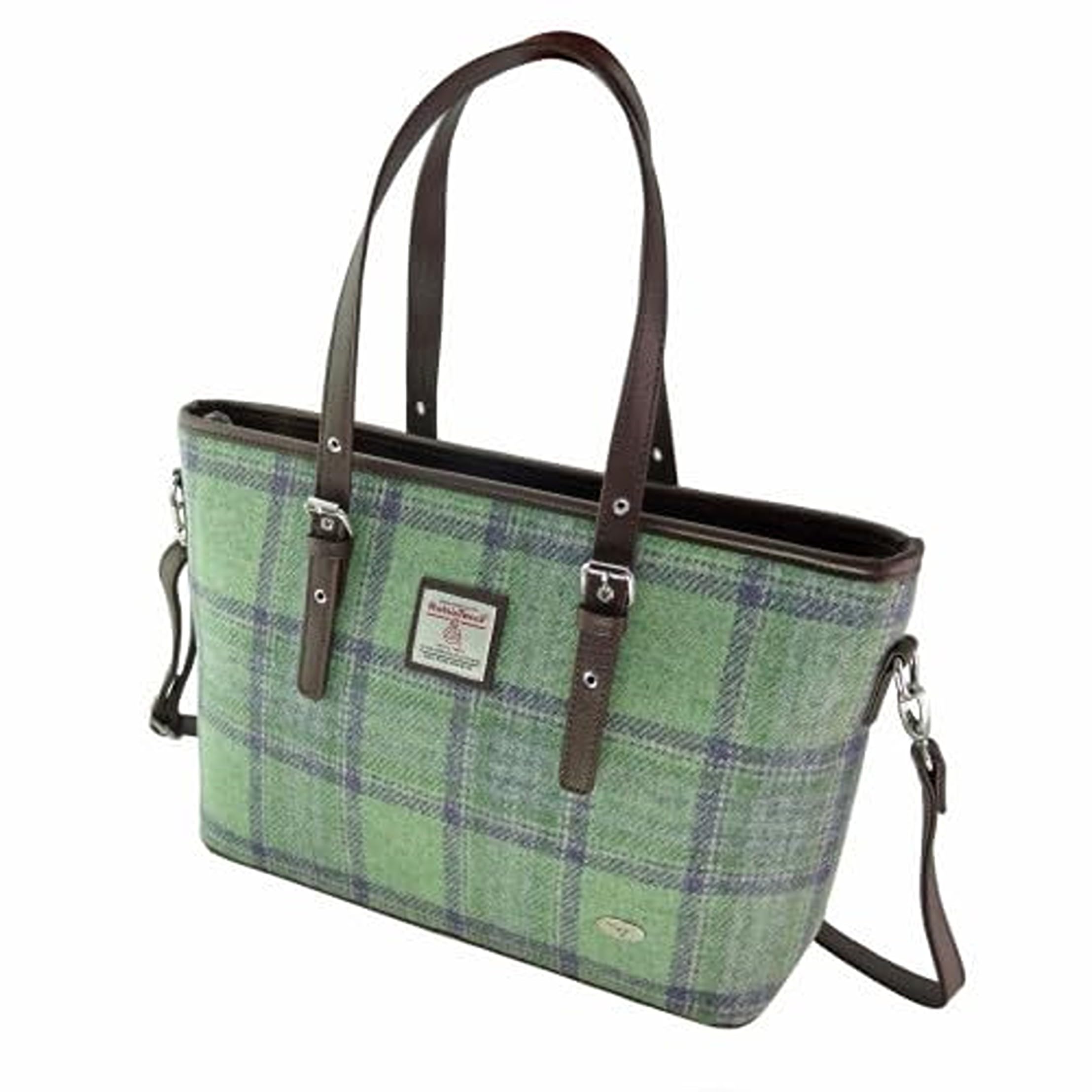 Glen Appin Of Scotland Ladies Harris Tweed Spey Tote Bag With Shoulder Strap LB1028