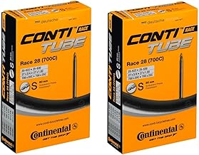 2本入り Continental (コンチネンタル) Race 28 20/25-622/630 S80 仏式ロングバルブ 80mm [並行輸入品]