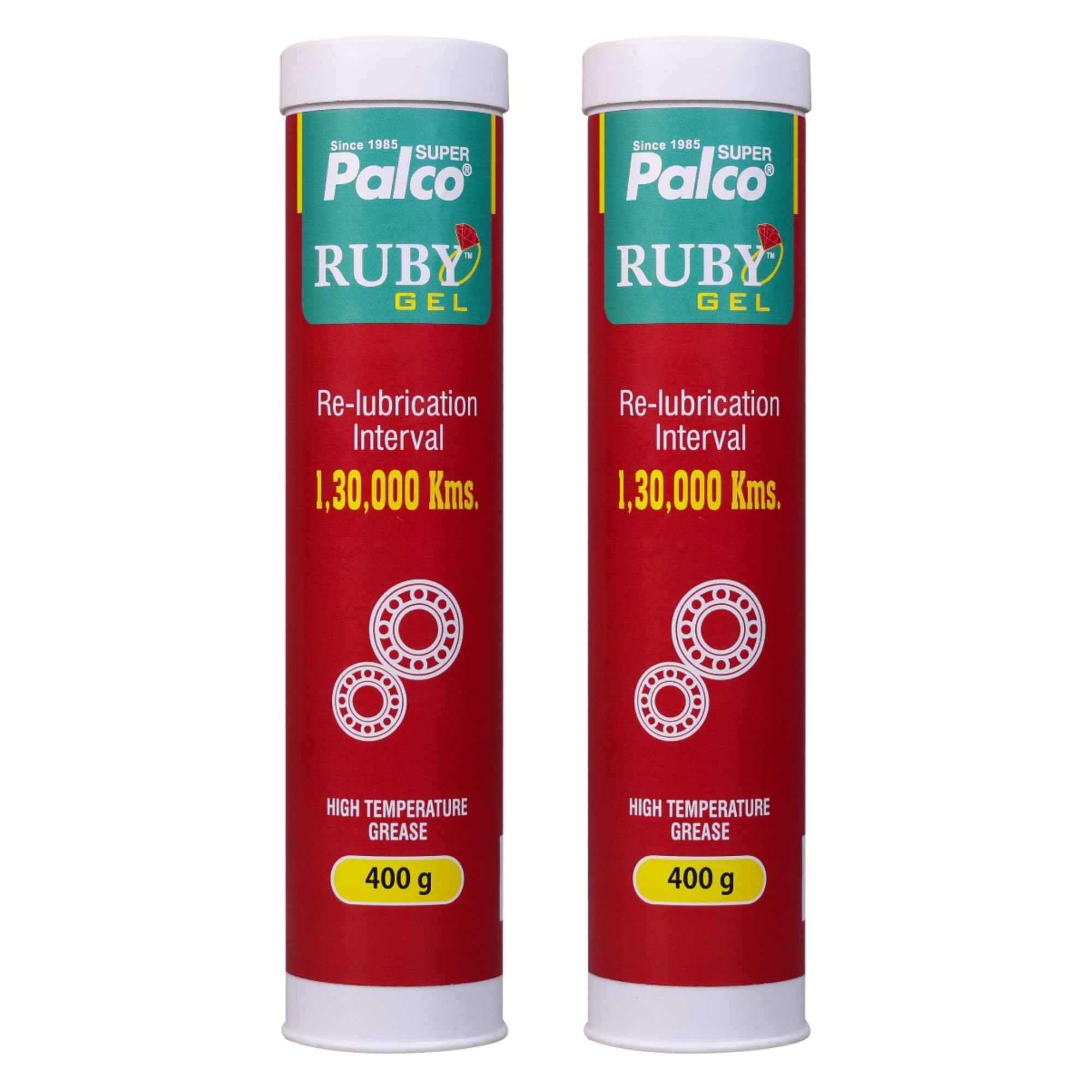 PALCO RUBY Gel Red Grease Cartridge 400g (Pack of 2) NLGI-3 Extreme Pressure Industrial High Temperature Lithium Complex Water Resistant Chassis Bearing Grease Gun Cartridge Tube for Car & Machinery-image-18