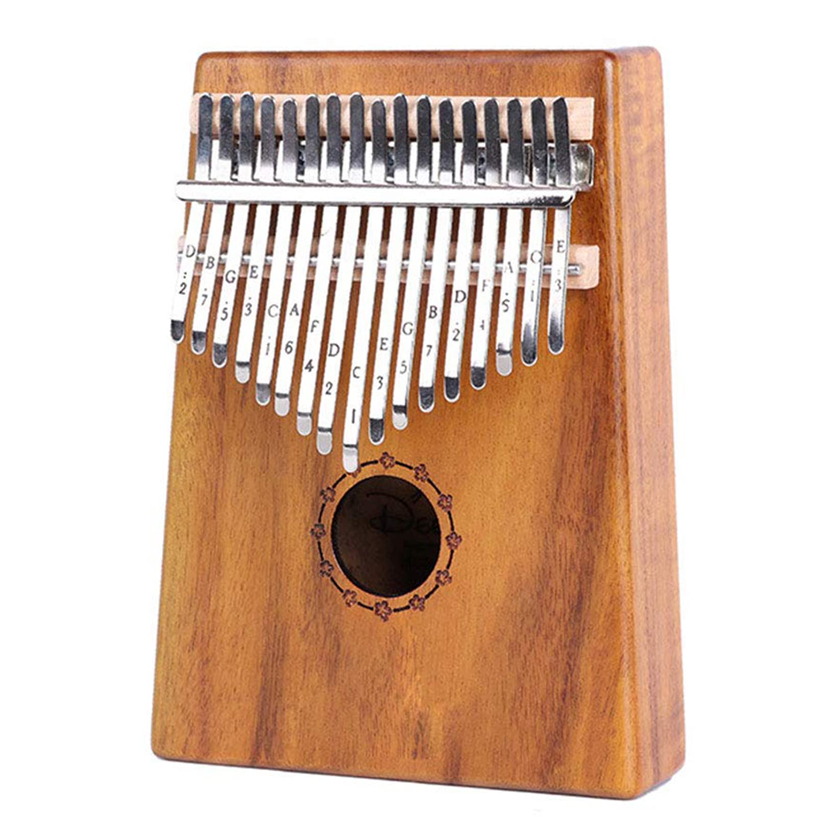 Kalimba 17 Keys, Thumb Piano avec Tuning Hammer Portable Bois en Bois de Haute Qualité pour Les Enfants Adultes Débutants