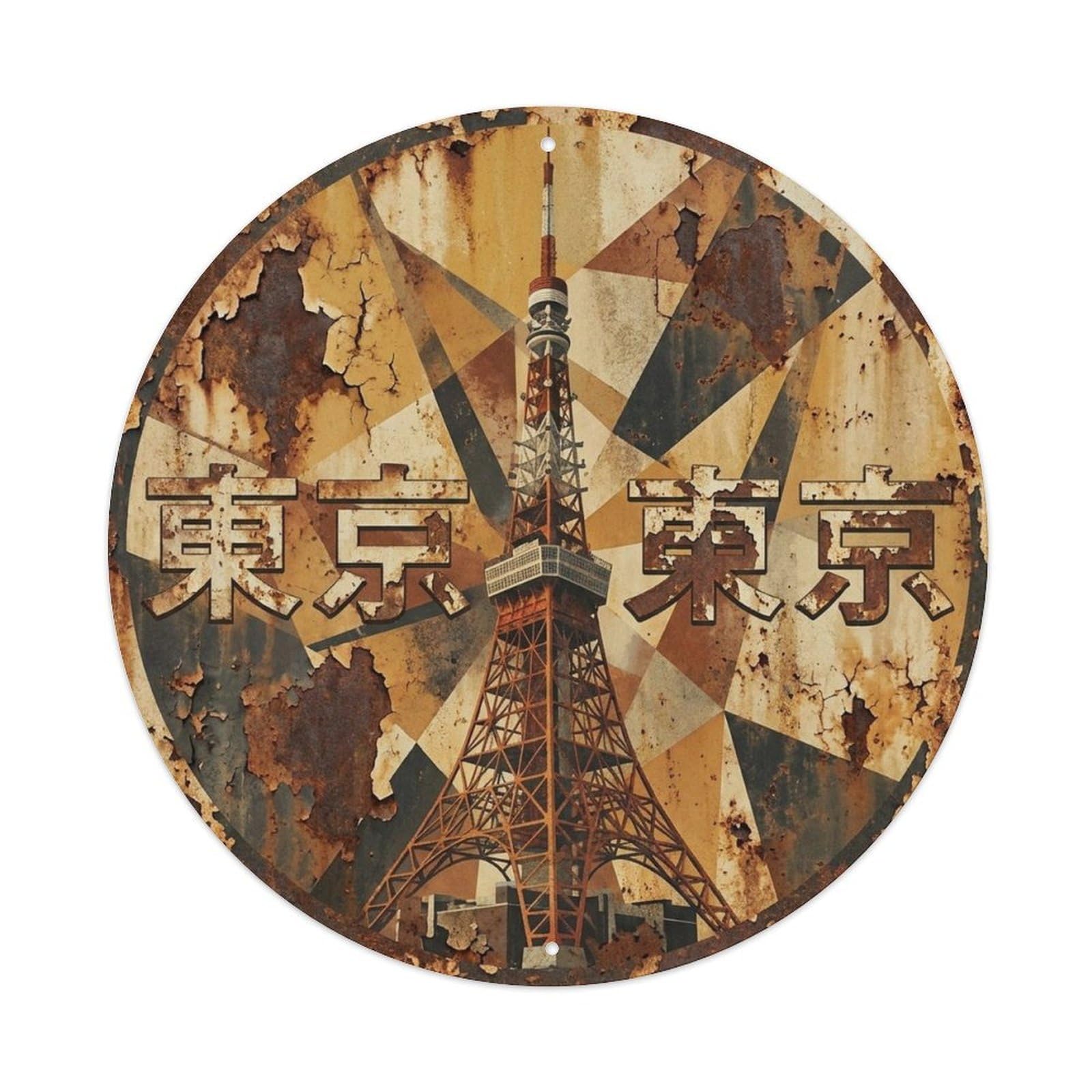 Tokyo Japan Metropolis Travel Urban Cultural Route Metal Tin Sign