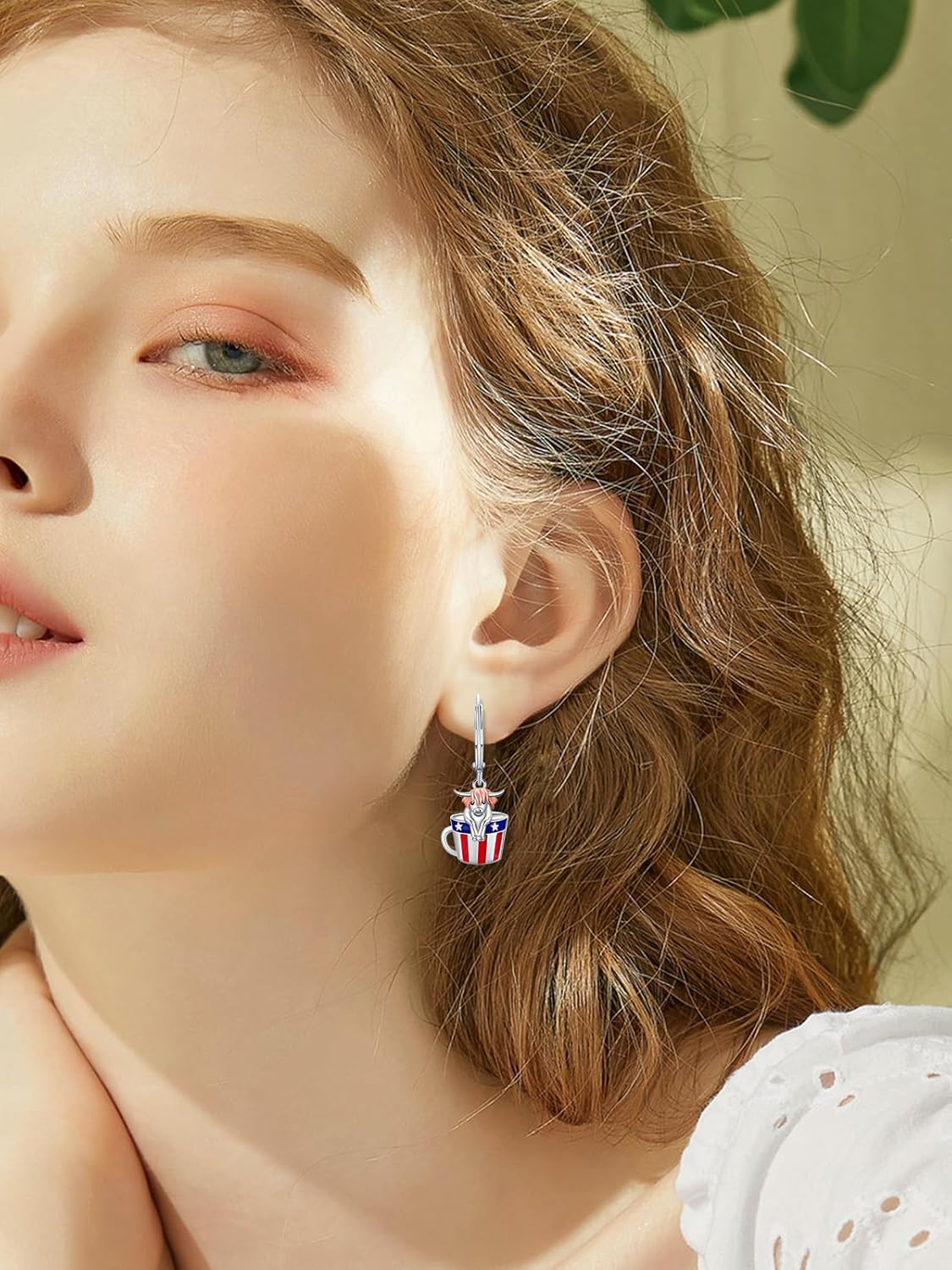 4th of July Earrings Patriotic Dangle Earrings American Flag Independence Day Jewelry Gifts for Women Daughters - Image 4