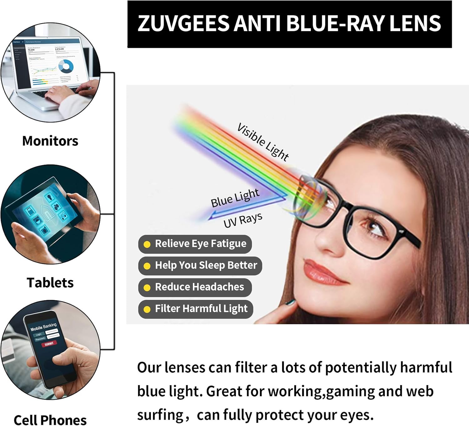 4 Pack Womens Cute Oversized Cat Eye Blue Light Blocking Reading Glasses Fashion Eyeglass Frames Computer Reader