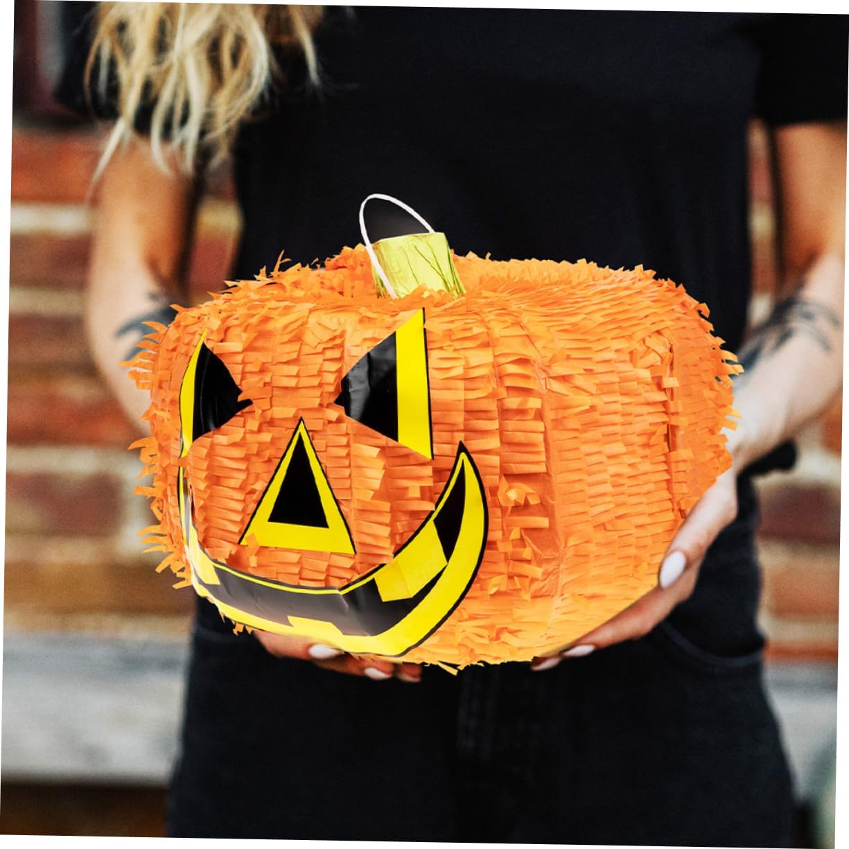 TOYANDONA 1set Halloween Pumpkin Stick Novelty Party Decoration for Candy-filled Fun for Birthday Celebrations Compact for Easy Setup