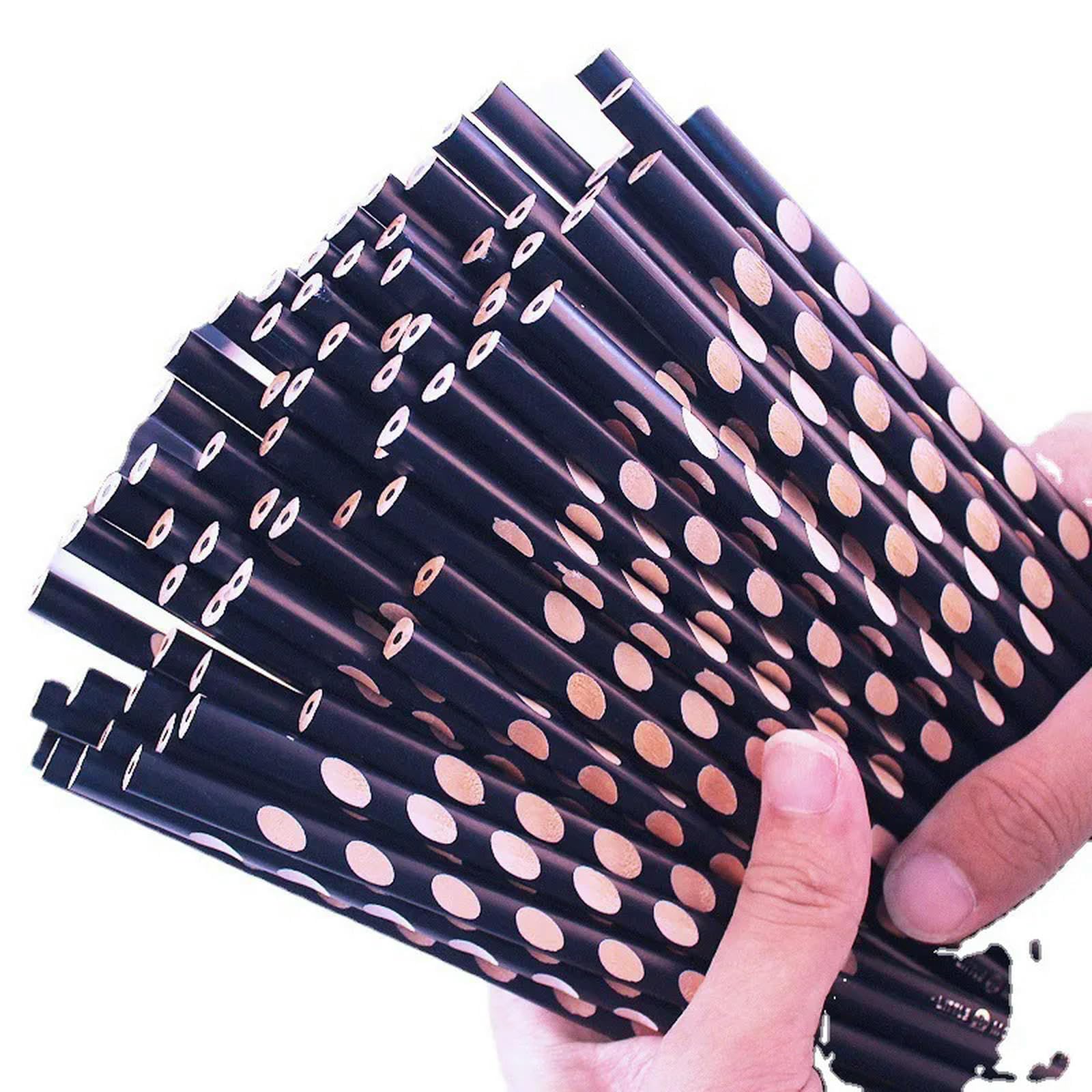 Écrire un crayon, Lot de 10 crayons en bois HB 2B Groove Triangle avec correction de posture for le dessin(HB 10PCS)