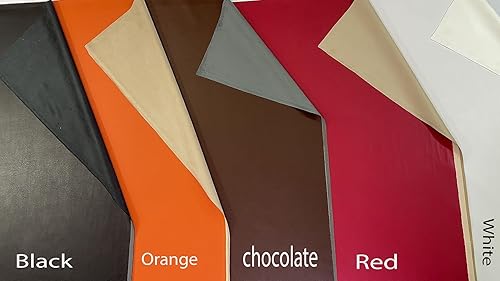 Miniatura 7 de Piel sintética suave de doble cara, gamuza 1 yarda, 54 x 36 pulgadas, grosor de 0.026 in de ancho 54 pulgadas, perfecto para tapicería, manualidades