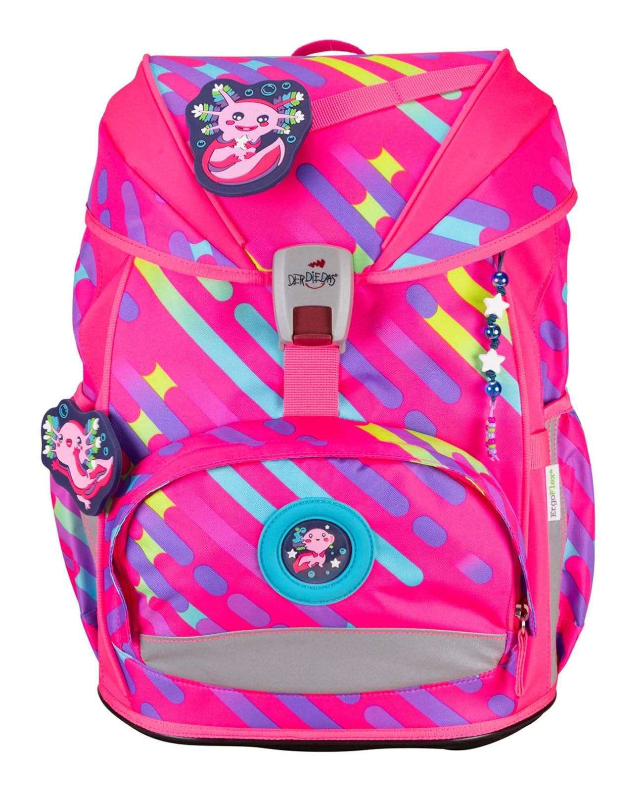 DerDieDas ErgoFlex Exklusiv Neon Schulranzenset 5-teilig Punkie