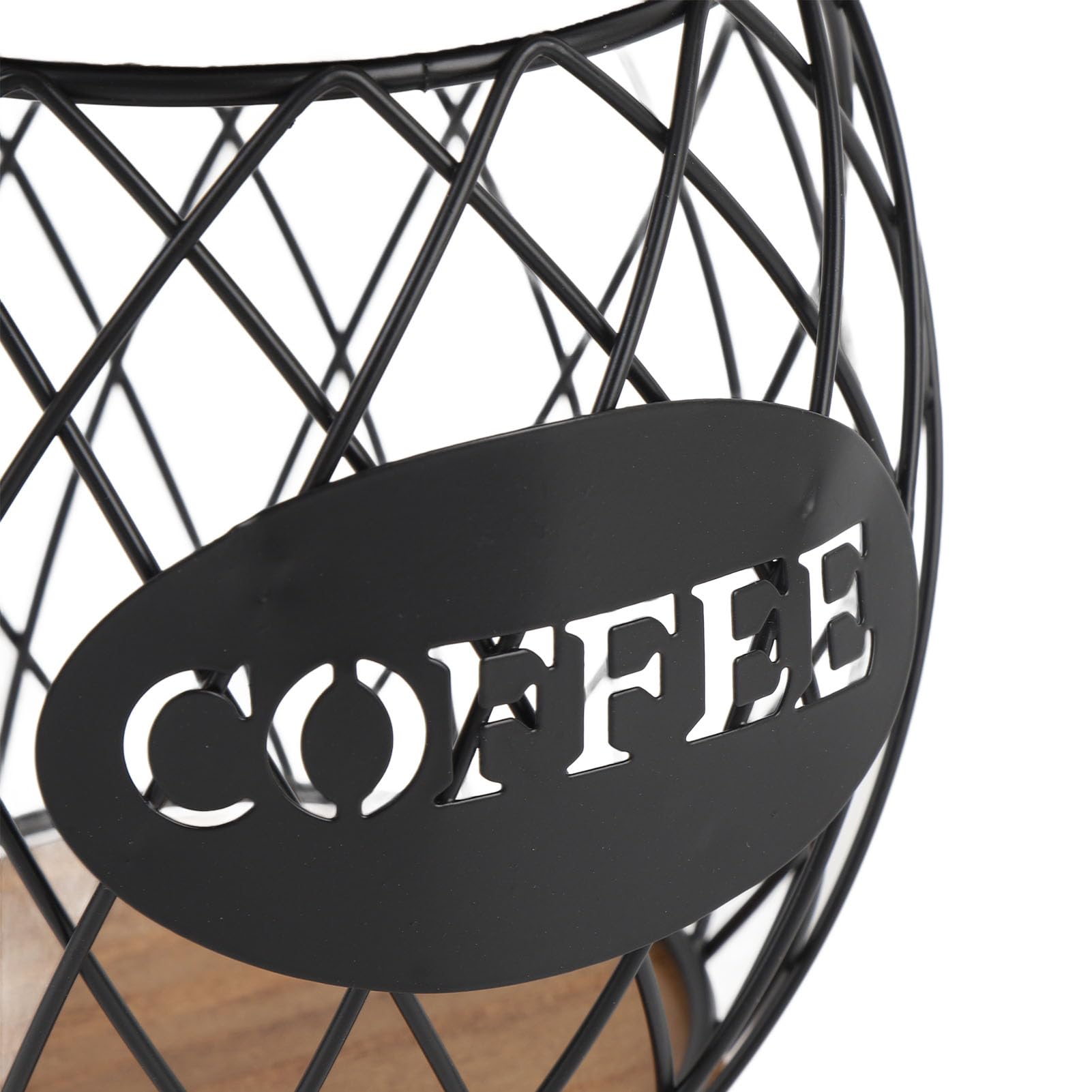 GOWENIC Porte-capsule de café, Fruits - café à en Forme de pour la Maison d'hôtel (BLACK)