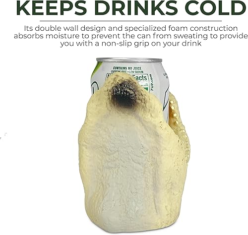 Miniatura 2 de Funda para latas con doble pared aislante, diseño de pescado, 12 oz