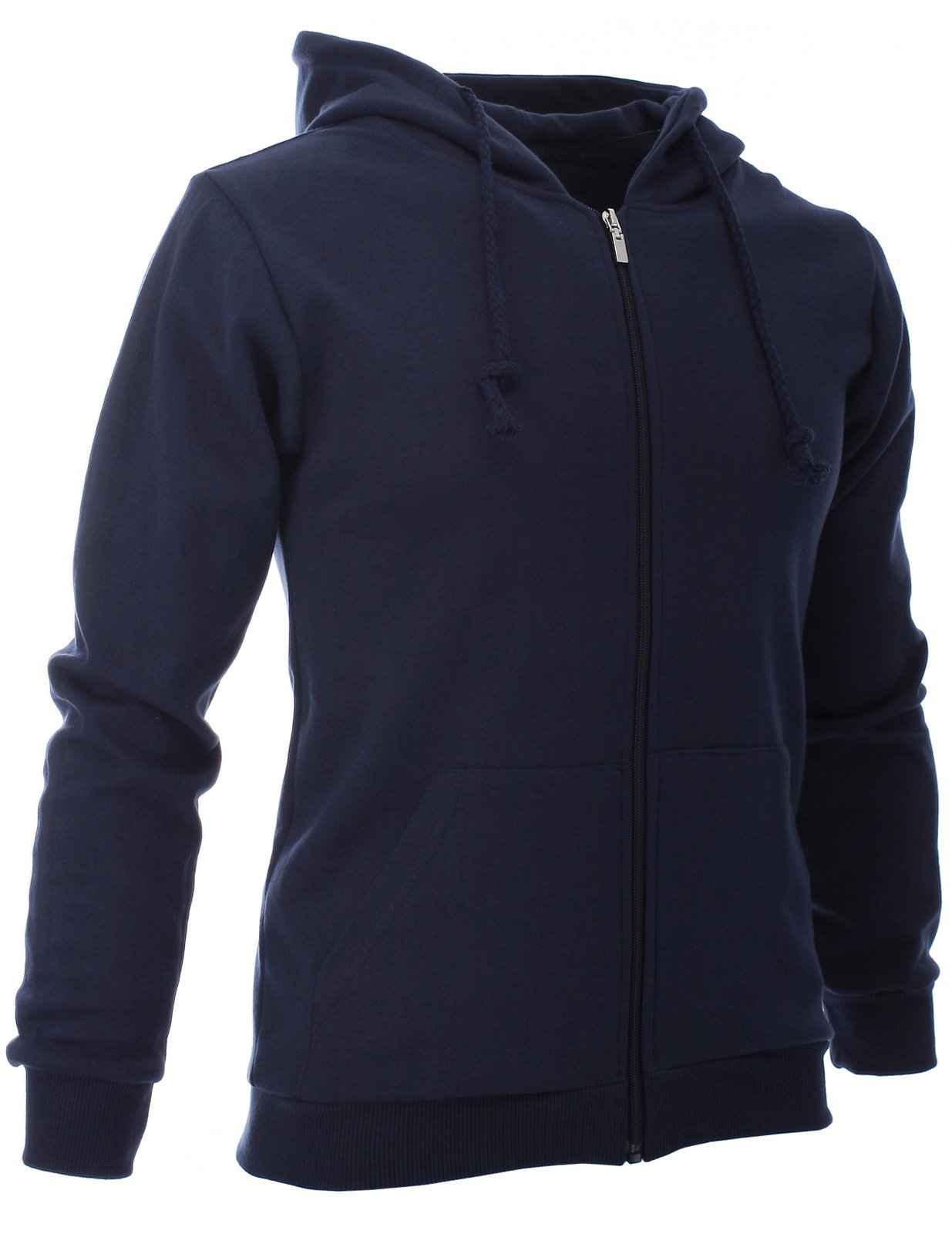 FLATSEVEN Mens Slim Zip Up Hoodie