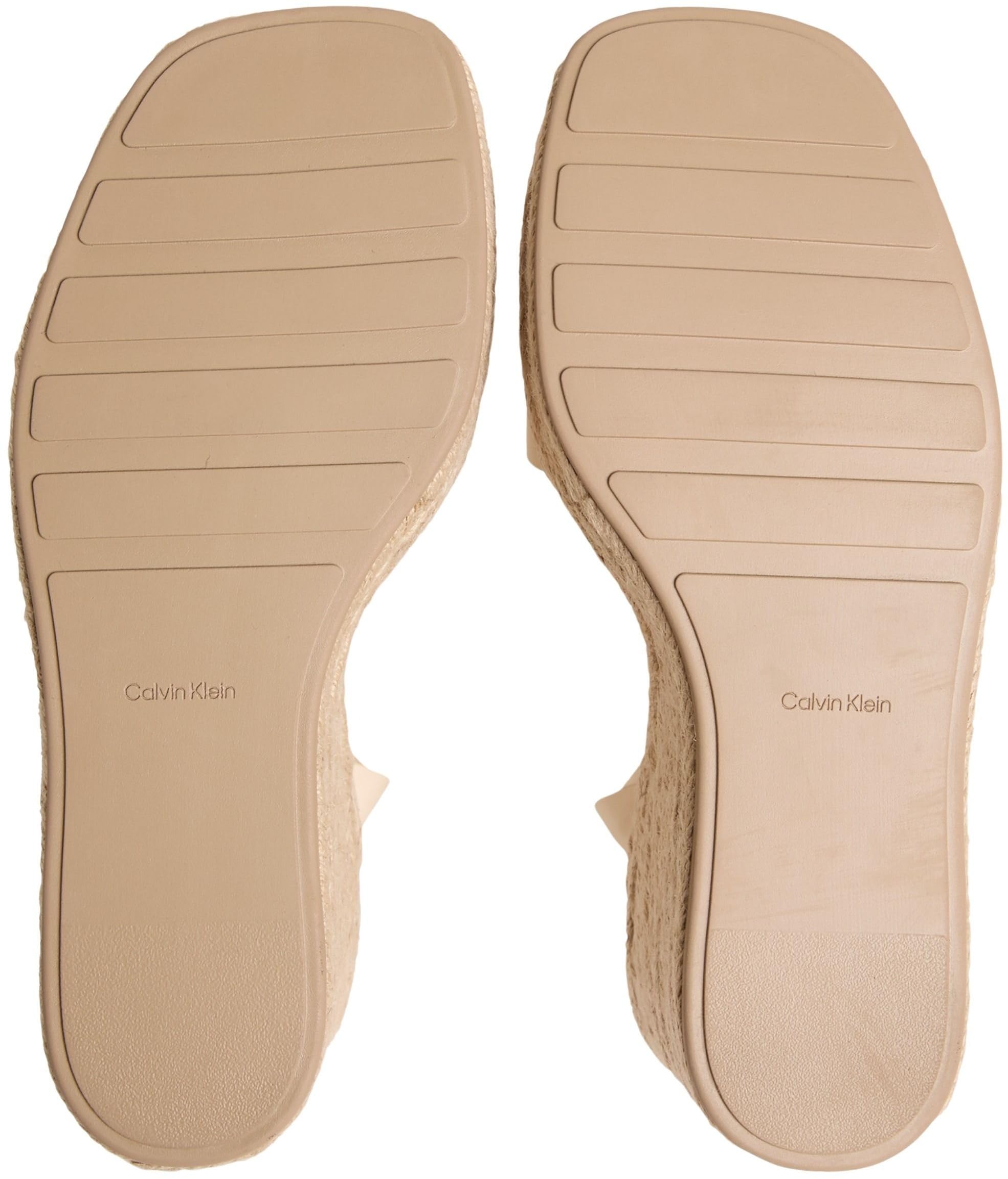 Calvin Klein Wedge Espad 70 Embl LTH Hw0hw02897 Alpargatas de cuñaMujer