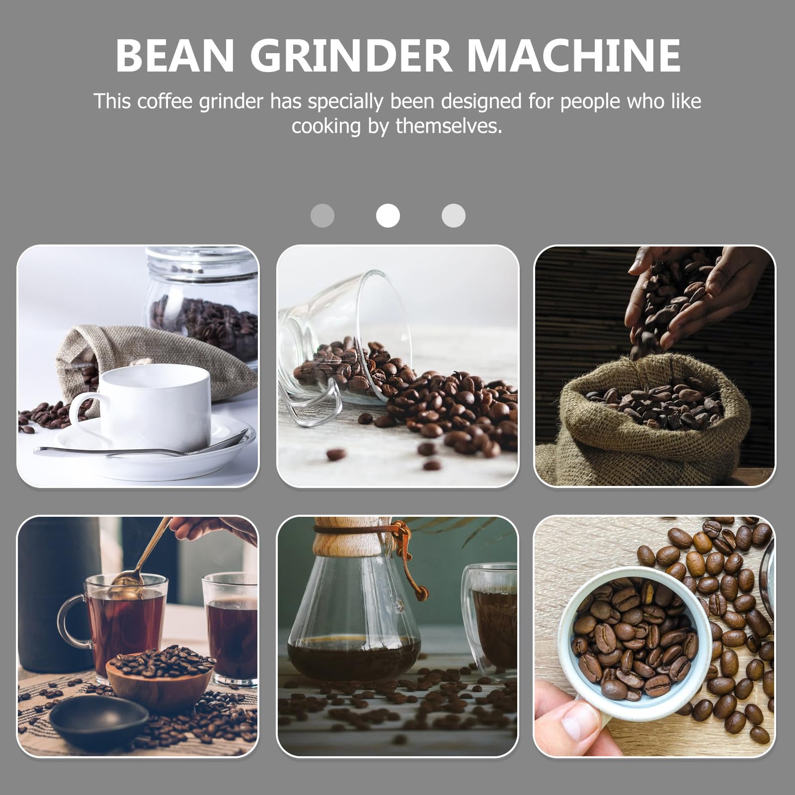 Molinillo de Café Manual de Cerámica Retro, Molinillo Portátil para Frijoles y Pimienta, Herramienta de Molienda para Oficina y Hogar, 1 Unidad, Diseño Ecológico y Resistente
