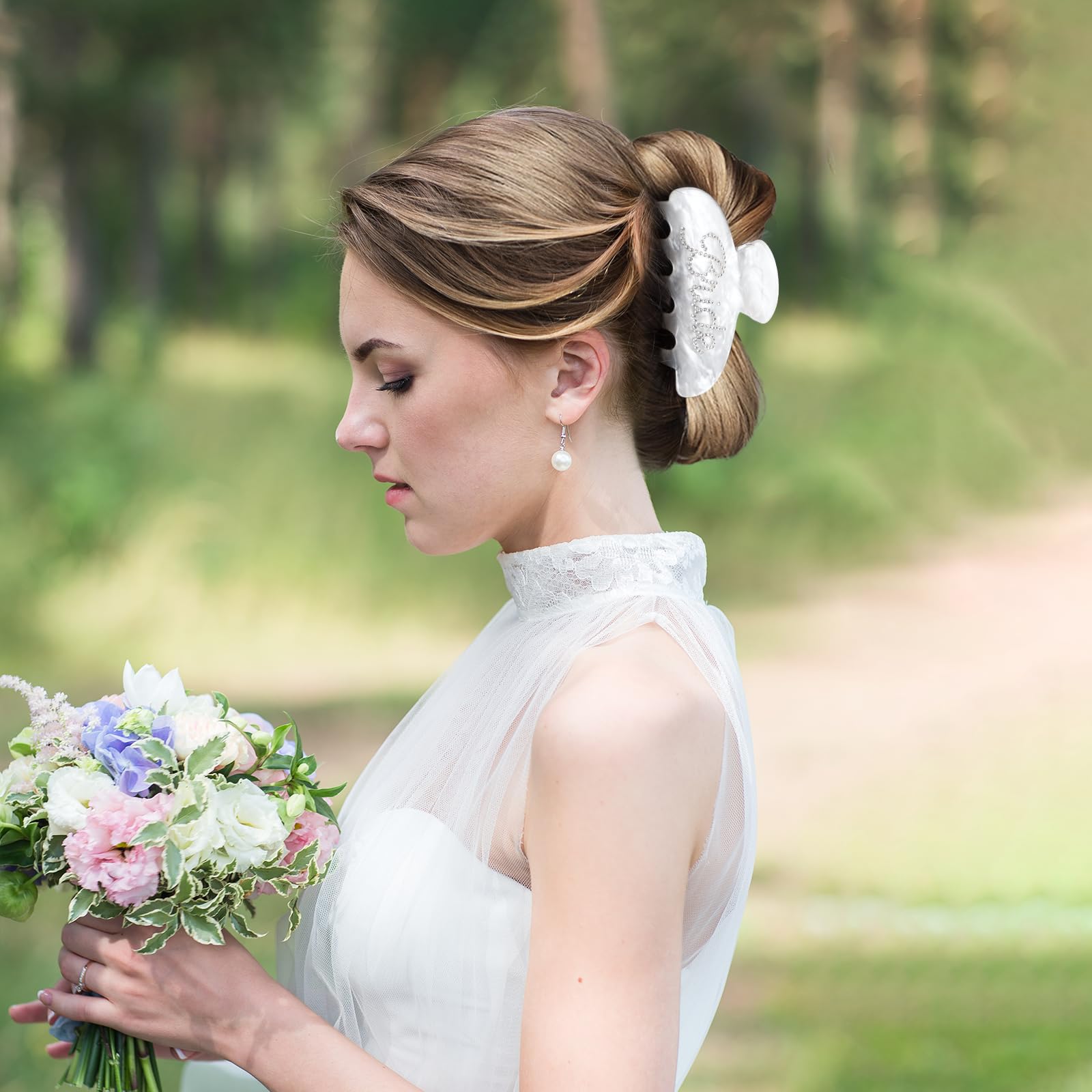 Pinzas para el cabello de novia, regalos de novia, regalos de despedida de soltera, accesorios para el cabello de despedida de soltera 3