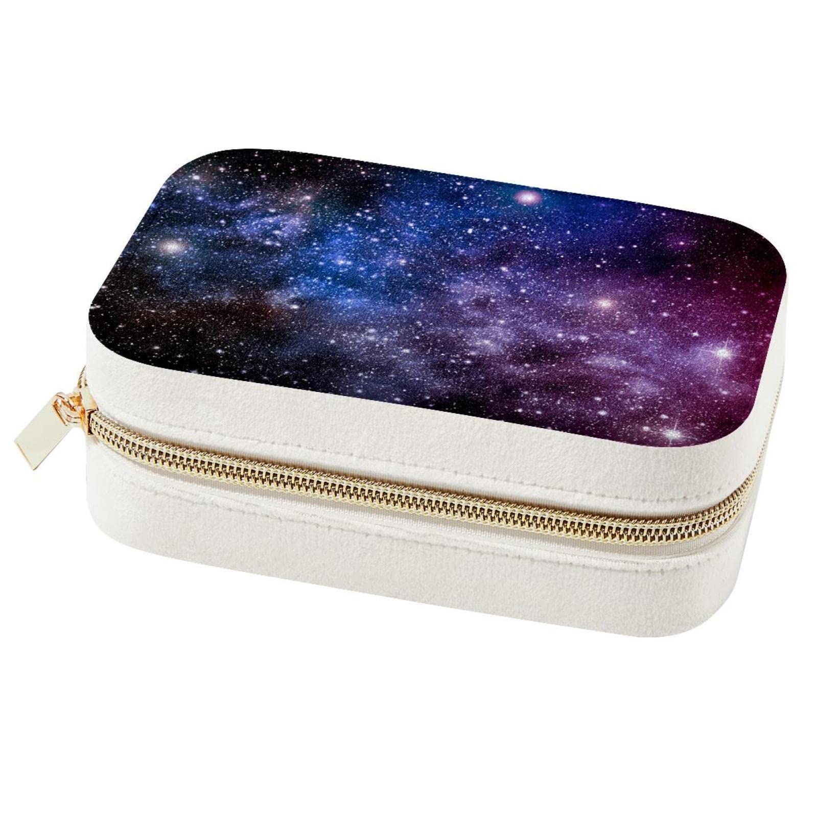 Boîte à bijoux de voyage univers compacte pour vacances et week-end