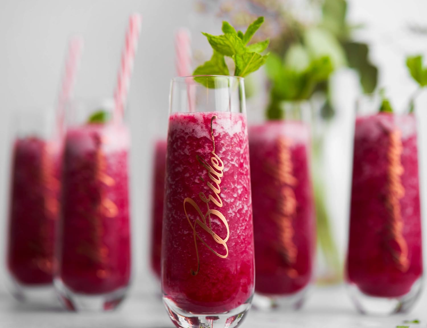 Bridesmaid Wine Glasses, Kook Bachelorette Party Champagne Glasses, 9.4 Oz (Bridal Set of 8), Stemless Glass Champagne Flutes, Cocktail Cups for Rose, Great for Weddings and Parties, Dishwasher Safe - Image 3