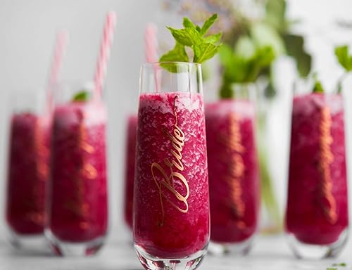 Miniatura 3 de Copas de champán Kook, sin tallo, vidrio duradero, juego de 8, 10.5 onzas, juego de copas para mimosa, juego de copas de cóctel para brindar, copas