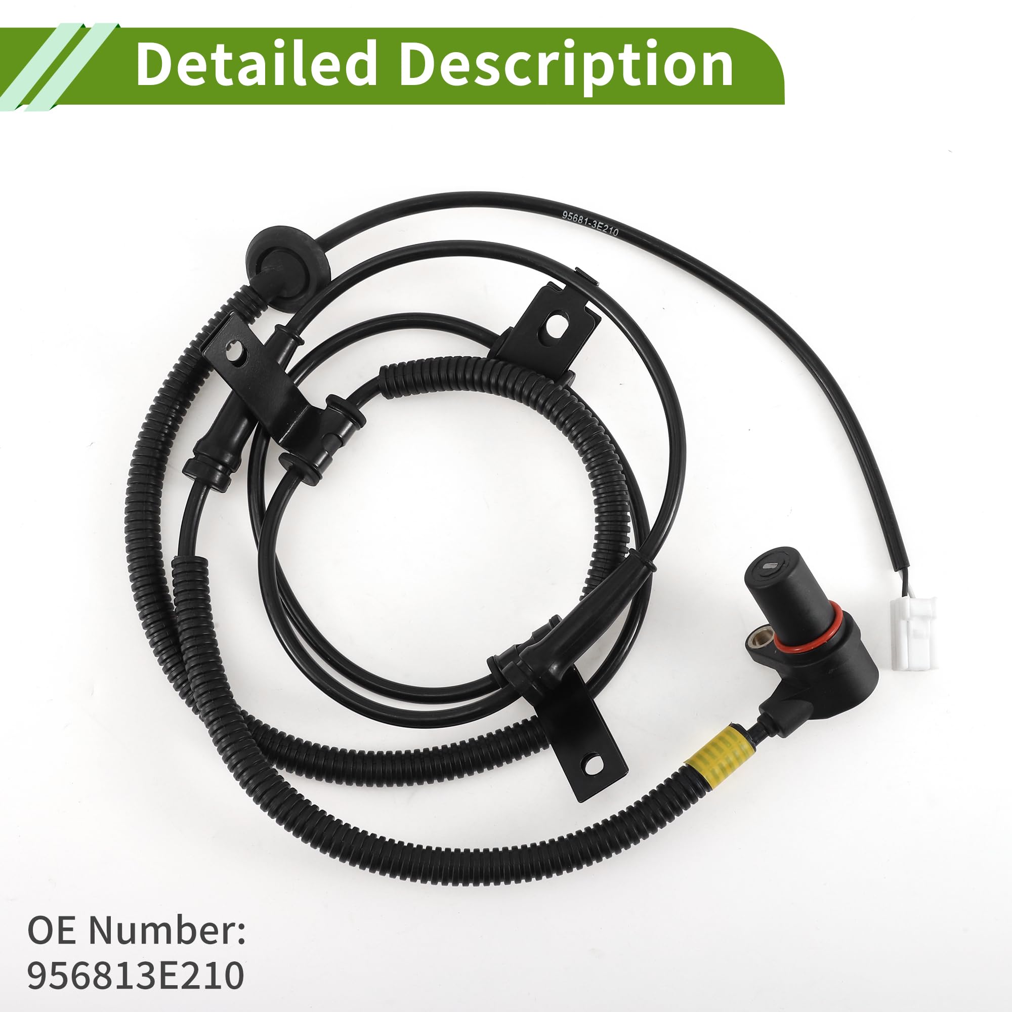 Sensor ABS Trasera Derecha Para Kia Sorento 03-06 1pc | 1 Pieza, No. 956813E210, Material: Plástico/Metal/Caucho