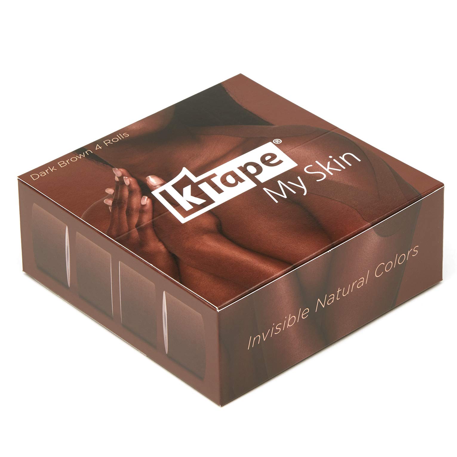 K-Tape® My Skin Dark Brown Box of 4 (4 Rollos, à 5cm x 5m) [Color: Marrón Oscuro]