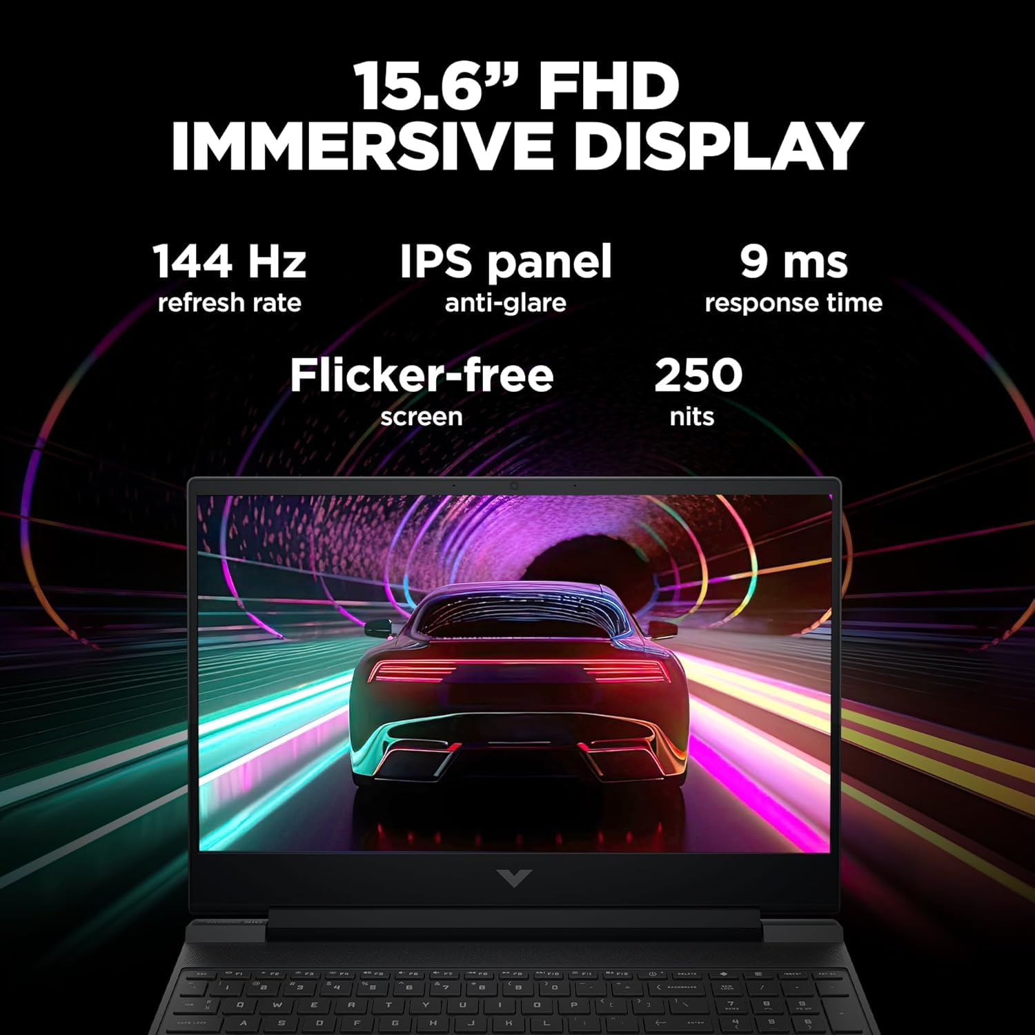HP Windows 11 Home Victus Gaming Laptop,AMD Ryzen 5 5600H,4GB AMD Radeon RX 6500M Graphics,15.6-Inch(39.6 Cm),FHD,IPS,144Hz,8GB DDR4,512GB SSD,Backlit KB,B&O,Dual Speakers(MSO,Silver,2.37 Kg),Fb0185Ax 14 715yivX2UFL. SL1500