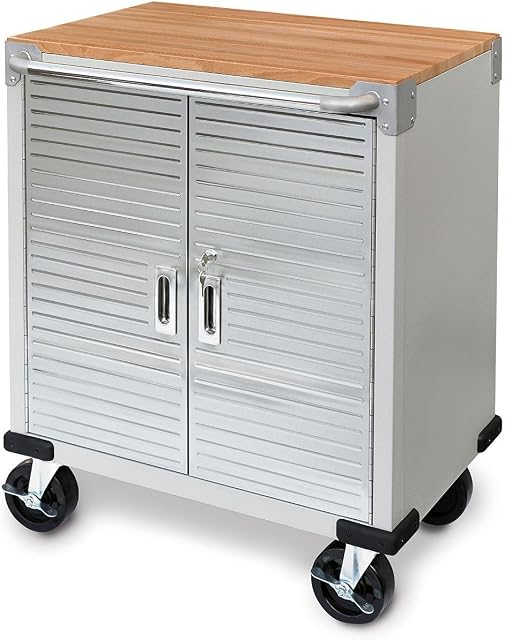 Seville Classics Cabinet with Wheels, 72 x 46 x 88 cm