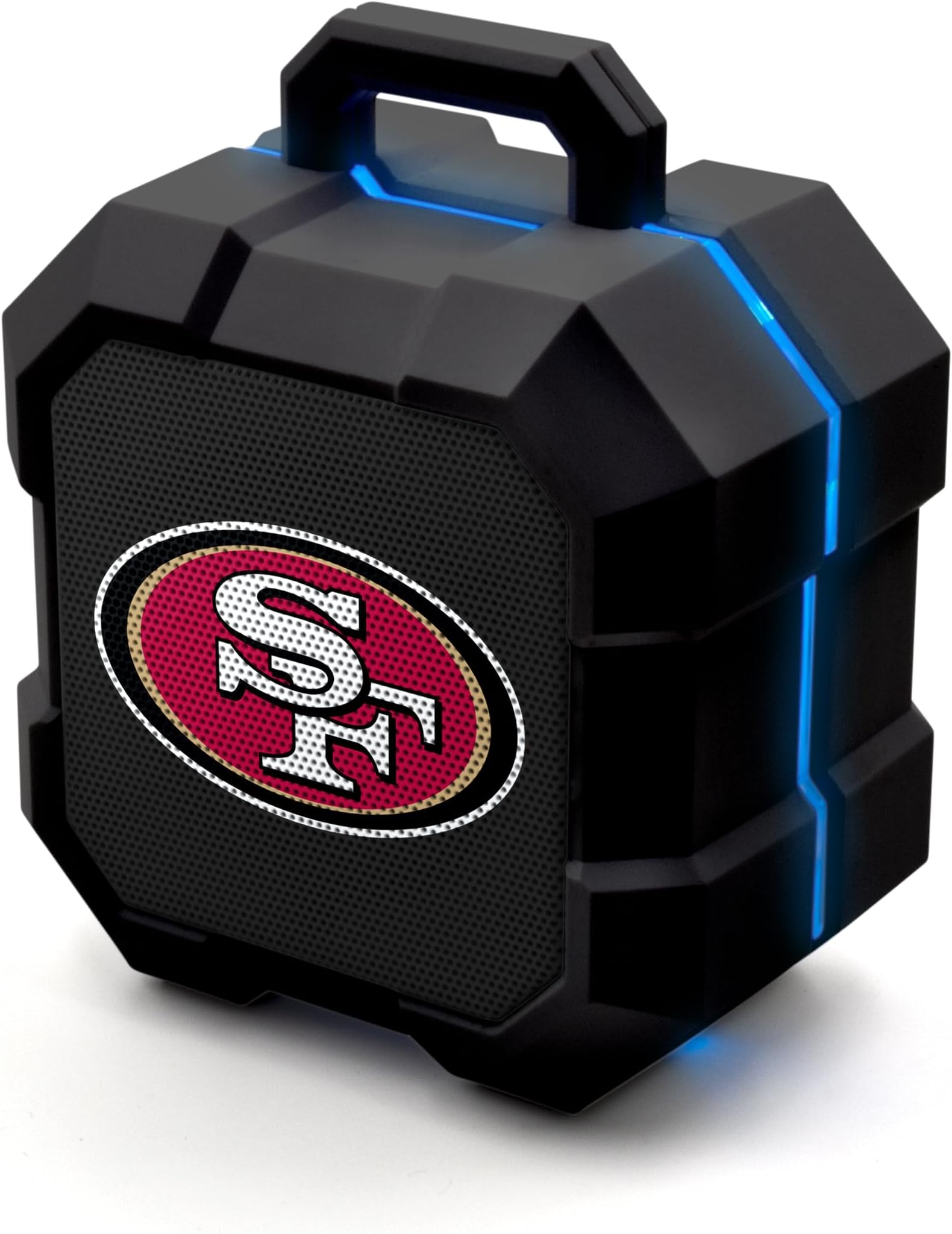 SOAR NFL Shockbox LED Wireless Bluetooth Speaker - Water Resistant IPX4, 5.0 Bluetooth with Over 5 Hours of Play Time - Small Portable Speaker - Officially Licensed NFL, Perfect Home & Outdoor Speaker