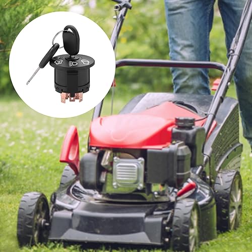 Miniatura 6 de Interruptor de encendido 532193350 4 posiciones con llave, compatible con Craftsman Hu sqvarna AYP Sears Pou LAN cortacésped tractor  Reemplazo