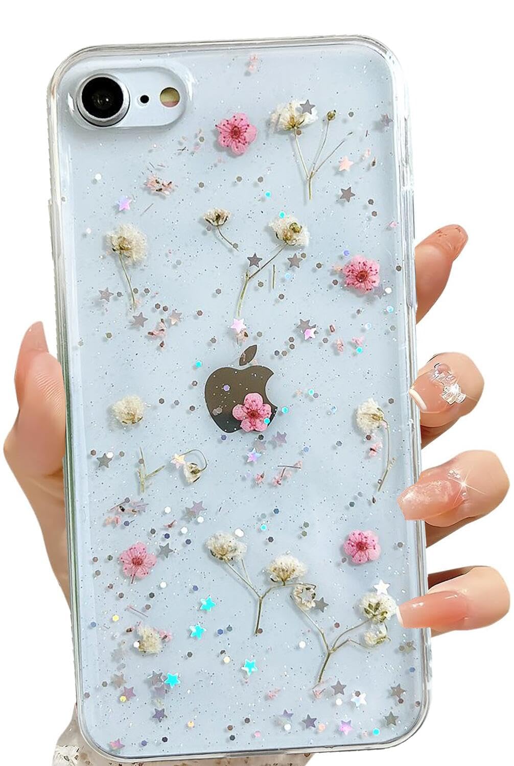 Apple - 【pink♡】 Amazon.com: FSUNRRUII for iPhone SE 7 8 Kawaii Pink Cute