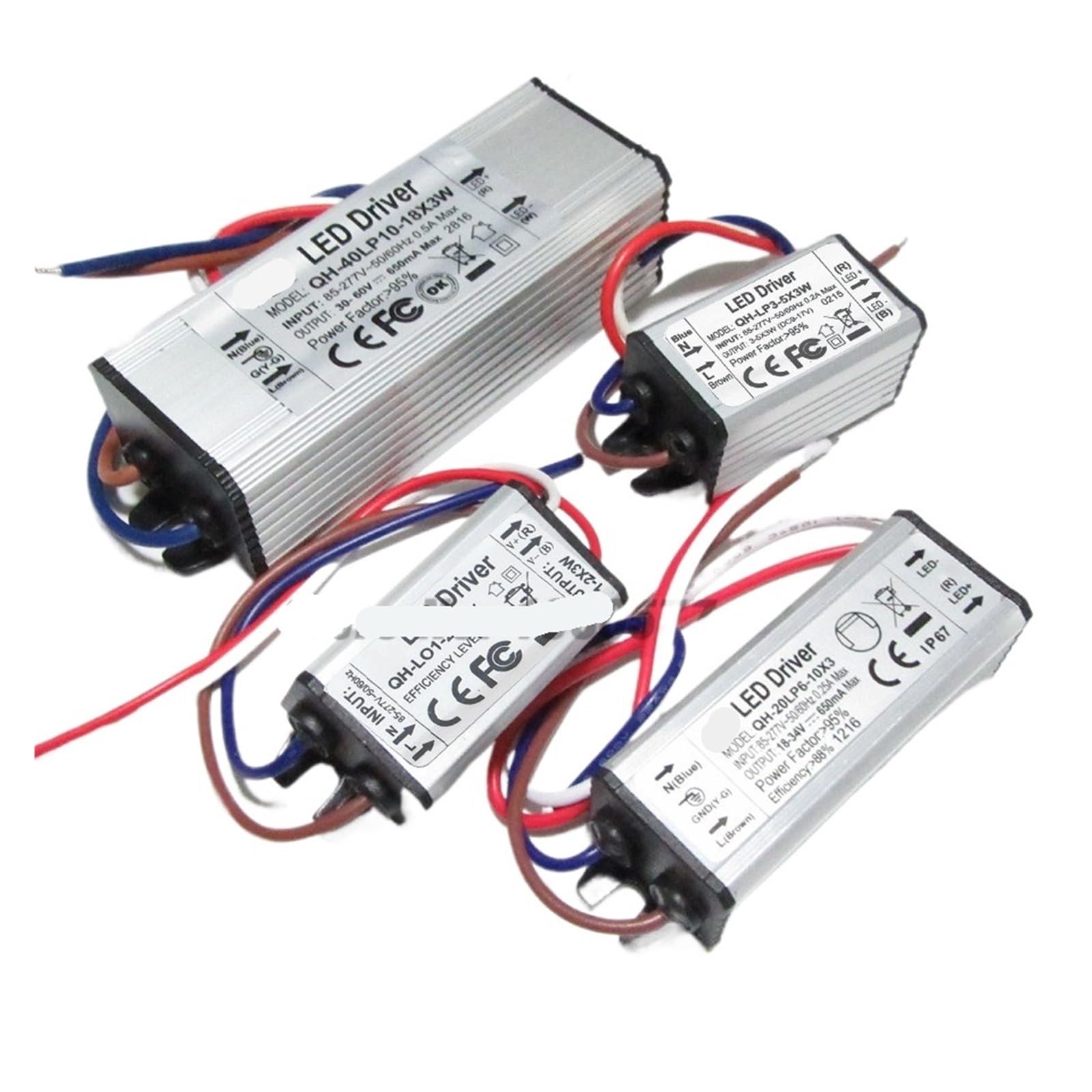 Pilote LED étanche 600mA transformateur d'éclairage pour alimentation de projecteur extérieur