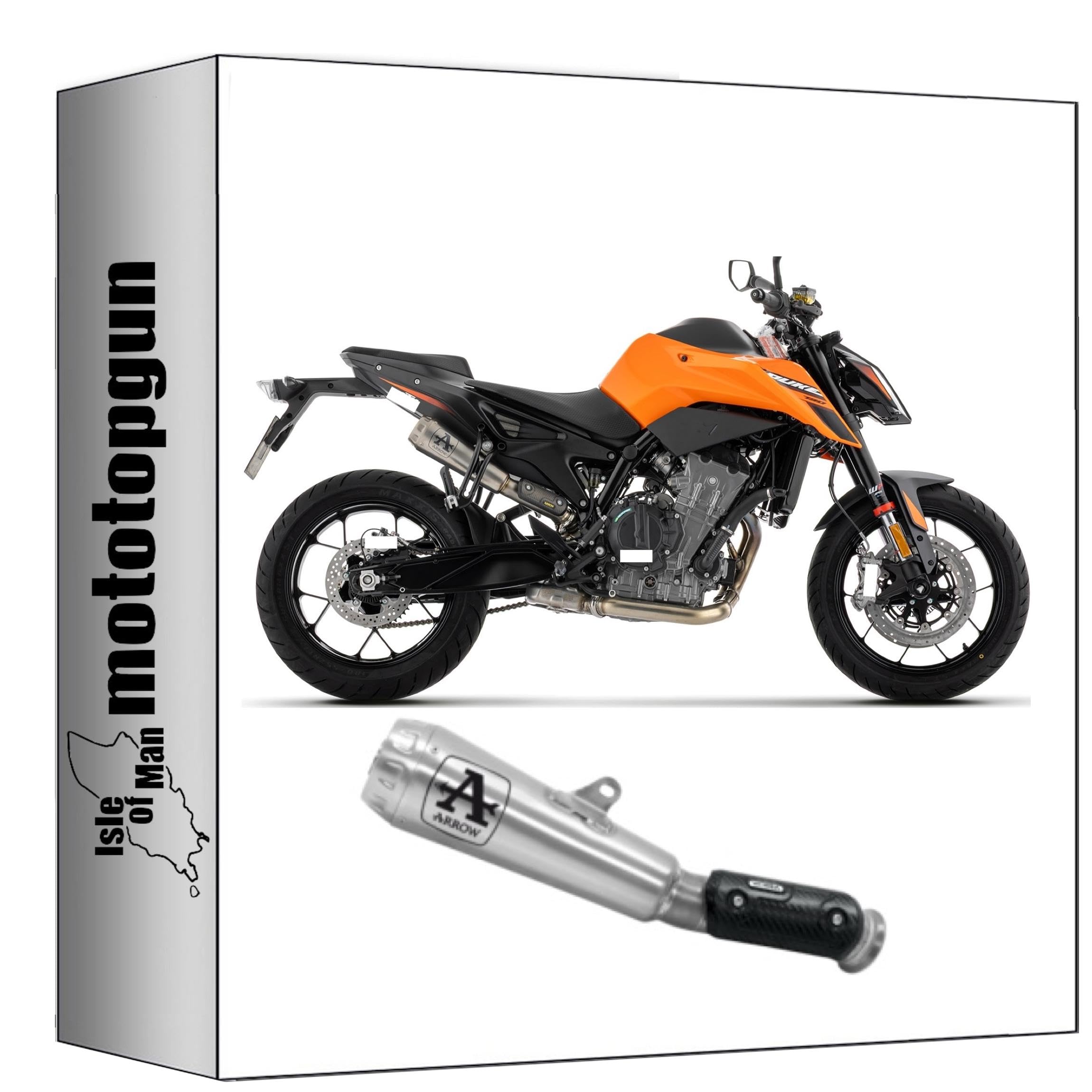 arrow scarico omologato pro-race titanio compatibile con ktm 790 duke 2025 2026 mototopgun 77511pr