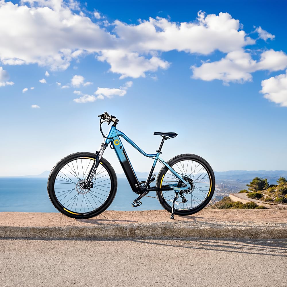 Cecotec Bicicleta Eléctrica de Montaña 29" Avanti. 120Km de Autonomía, Suspensión Delantera SR Suntour, Cambio Shimano Cues de 10 Velocidades y Doble Disco de Freno Hidráulico Tektro