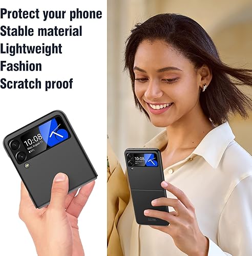 Miniatura 4 de Vizvera Funda para Samsung Galaxy Z Flip 4 5G 2022, delgada, a la moda joven mate para Galaxy Z Flip 4