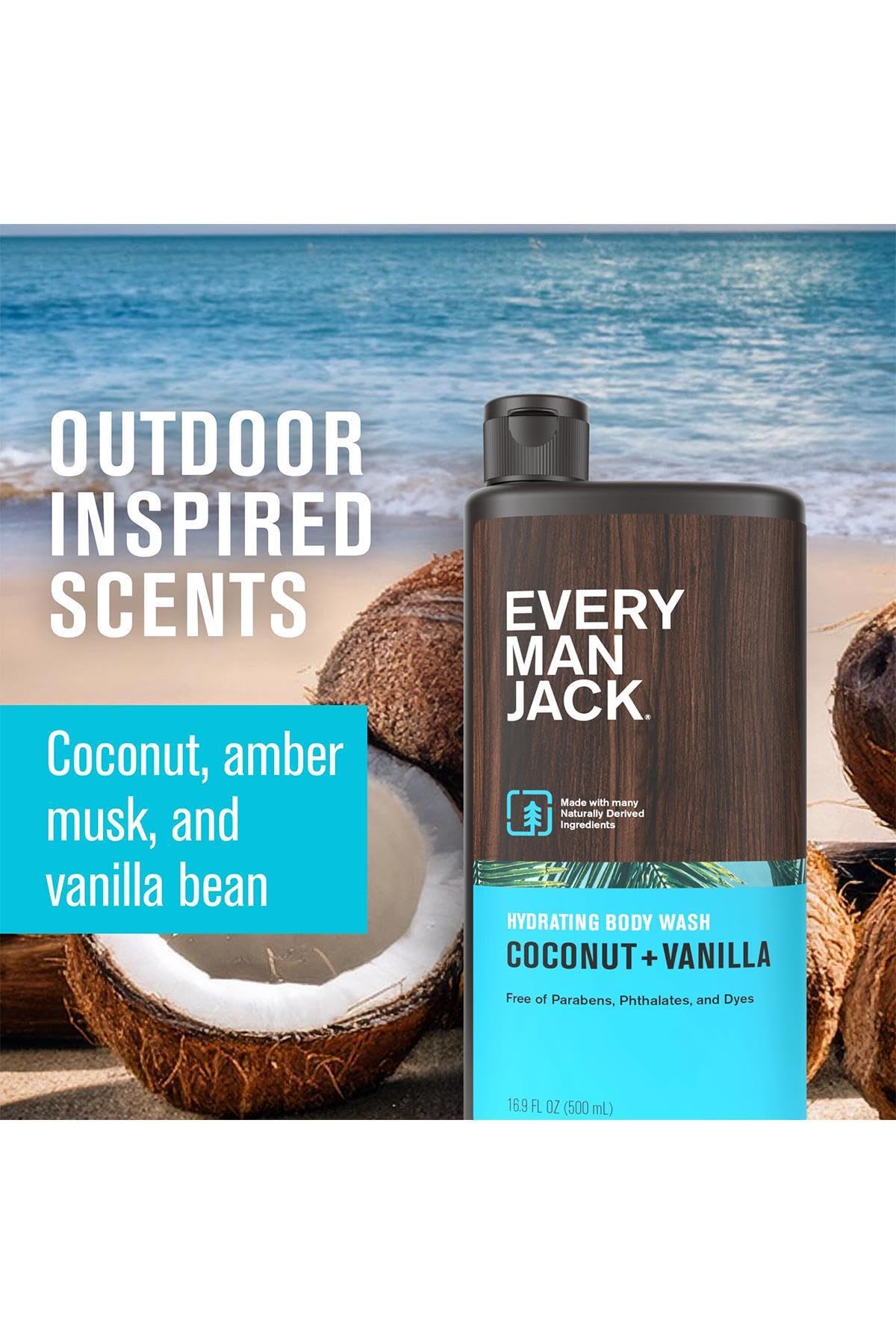 Every Man Jack Coconut + Vanilla Nemlendirici Duş Jeli 500Ml