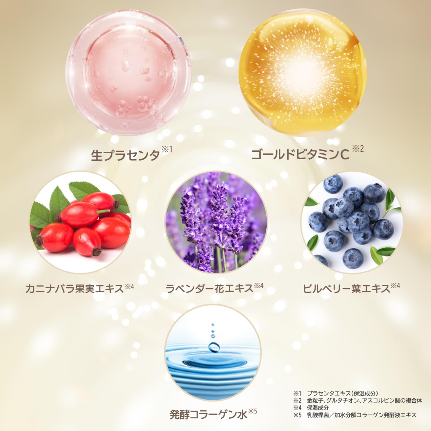 WHITE LABEL Gold Plus Raw Placenta C Essence Serum, 50 ml – Facial Essence with Placenta Extract, witamina C i glutation, fermentowana woda kolagenowa – wyprodukowano w Japonii