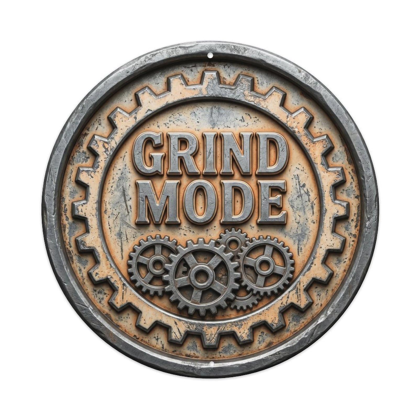 Grind Mode Vintage Indoor Ornament Retro Slogans Metal Tin Sign
